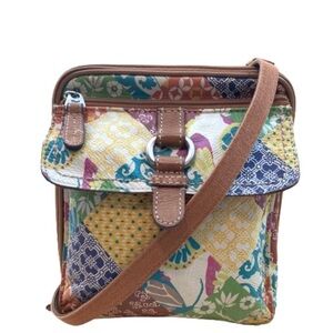 Fossil Multicolor Patchwork Crossbody Bag
